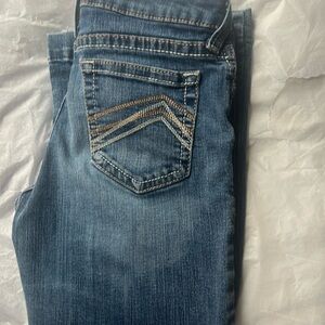 Ariat Real Denim Youth Girls 16 Flare Bootcut Med Wash Western Rodeo Jeans.